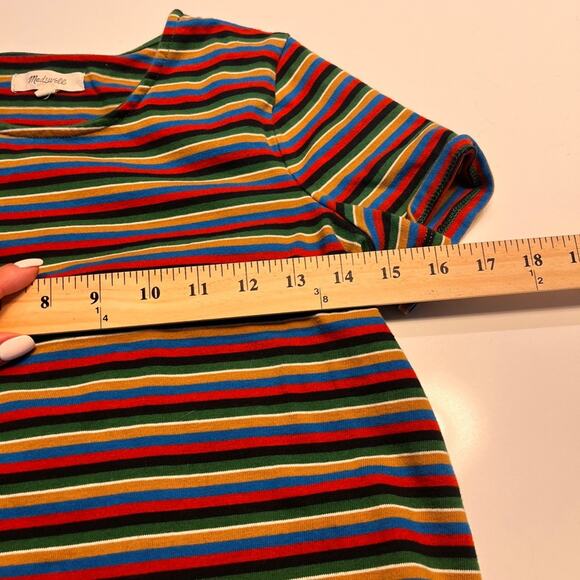 Madewell Luxe Crop Tee in Mathis Stripe XXS - Picture 9 of 10